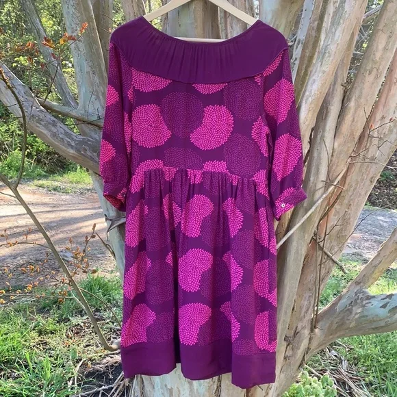 Anthropologie Girls from Savoy Bouquet Toss Silk Dress - Picture 7 of 9